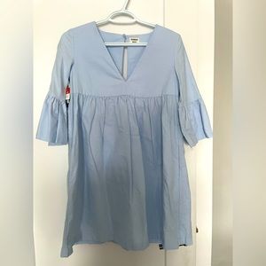 Sunday best bell sleeve babydoll dress size xxc in soft sky